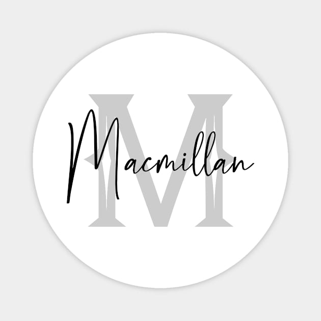 Macmillan Second Name, Macmillan Family Name, Macmillan Middle Name Magnet by Huosani